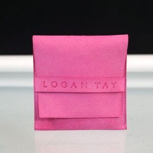 Logan Tay Barbie Pink Faux Suede Jewelry Pouch Storage Travel Bag 4 x 3.75 in